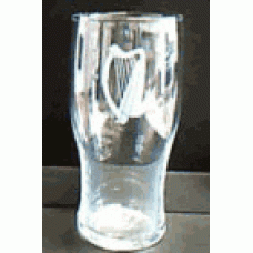 Frosted Harp Pint Glass 