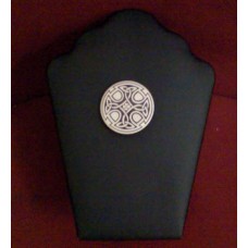 Celtic Triskele Cross Porcelain Brooch