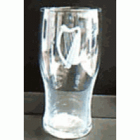 Frosted Harp Pint Glass 