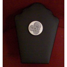 Celtic Triskele Spiral Porcelain Brooch