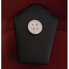 Celtic Stone Cross Porcelain Brooch
