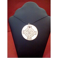 Ceramic Celtic Pendant - Cross of the Spirit
