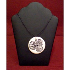 Ceramic Celtic Pendant - The Triskele